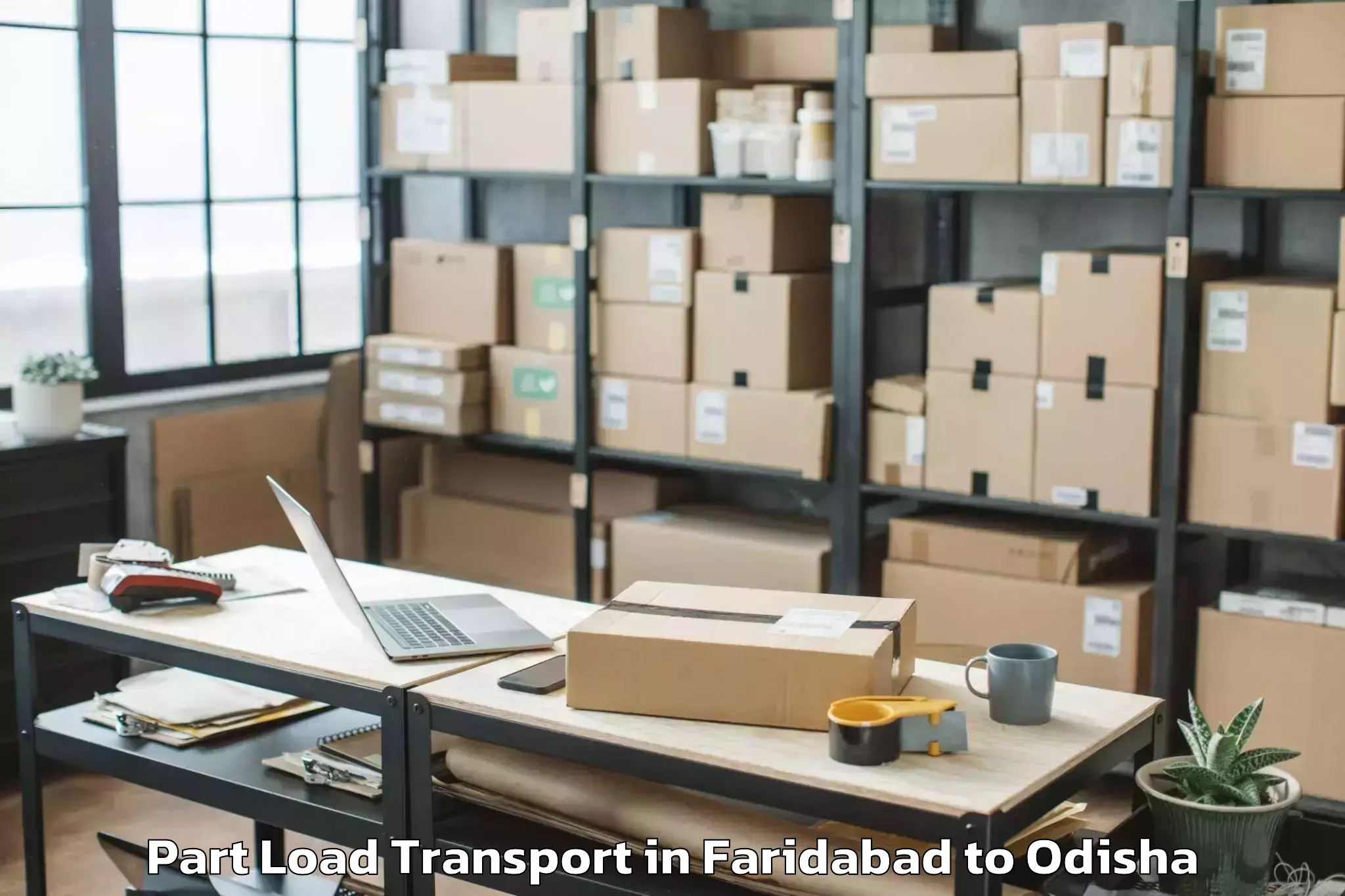 Efficient Faridabad to Paradip Garh Part Load Transport